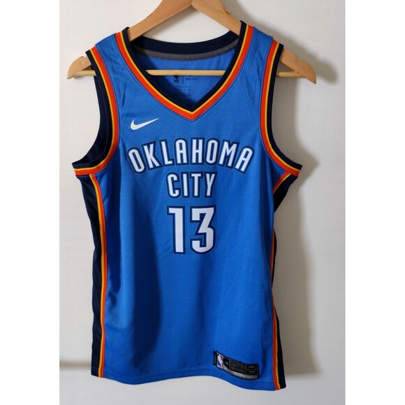 Nike S Paul George Oklahoma City Thunder OKC PG Swingman Jersey AV4955-404 - Picture 2 of 7